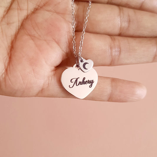 Collar Corazón - Silver - Personalizado