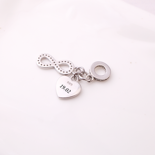 Charm Corazón infinito - Personalizado