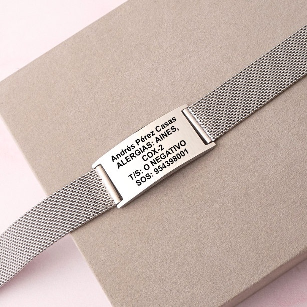 Pulsera Sandra - Silver - Personalizada