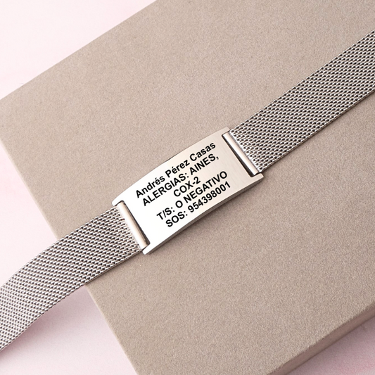 Pulsera Sandra - Silver - Personalizada