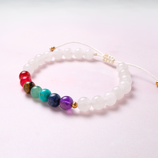 Pulsera Chakras - Blanco
