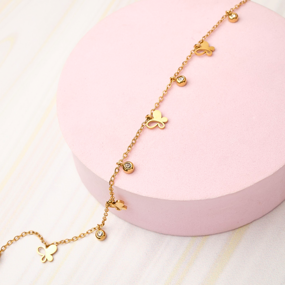 Tobillera Mariposa - Gold