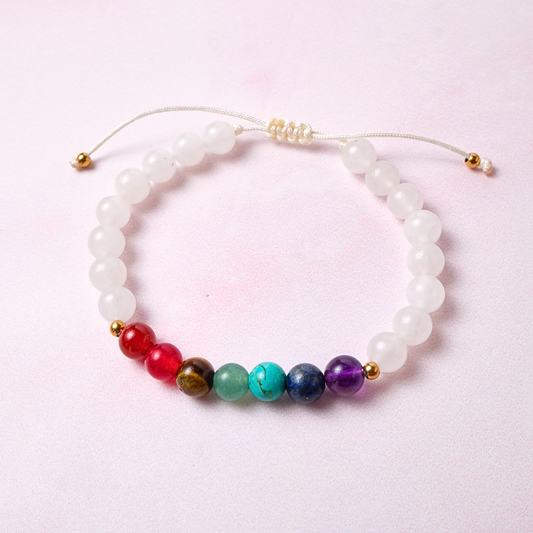 Pulsera Chakras - Blanco