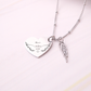 Collar Corazón - Ala - Silver - Personalizado