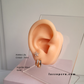 Aretes Lila - Gold - 7mm - Cristal