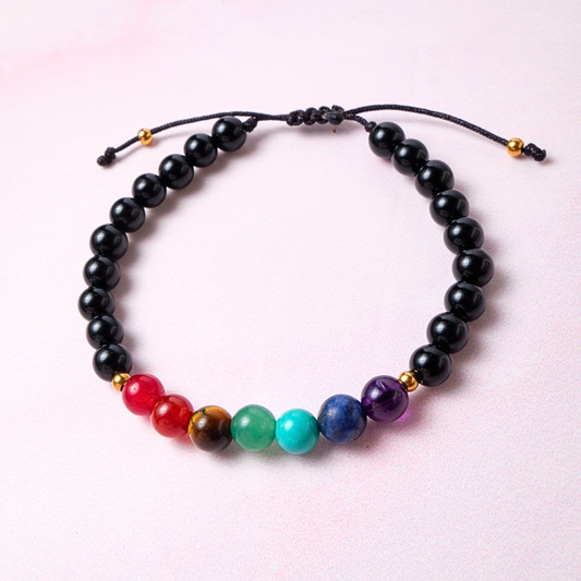 Pulsera Chakras - Negro