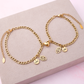 Pack - Pulseras Corazones - Gold - Personalizadas