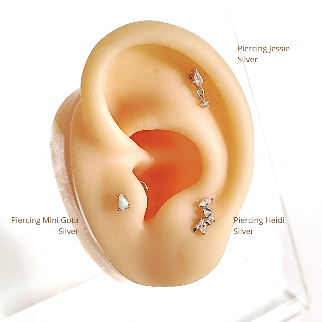 Piercing Jessie - Silver - 3x9mm