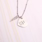 Collar Corazón - Ala - Silver - Personalizado