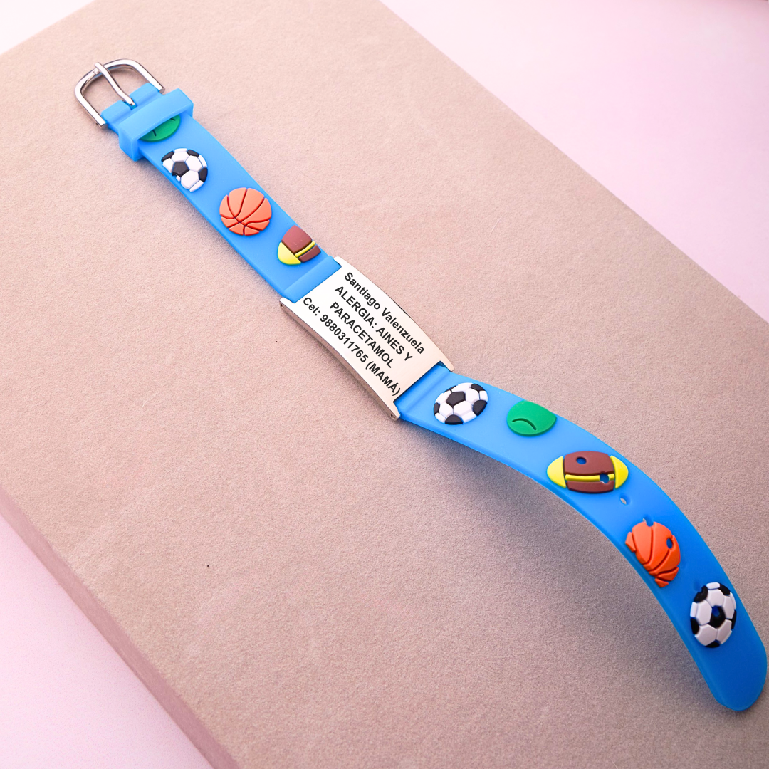 Pulsera SOS - Niños y Niñas - Personalizada