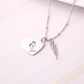 Collar Corazón - Ala - Silver - Personalizado
