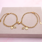 Pack - Pulseras Corazones - Gold - Personalizadas