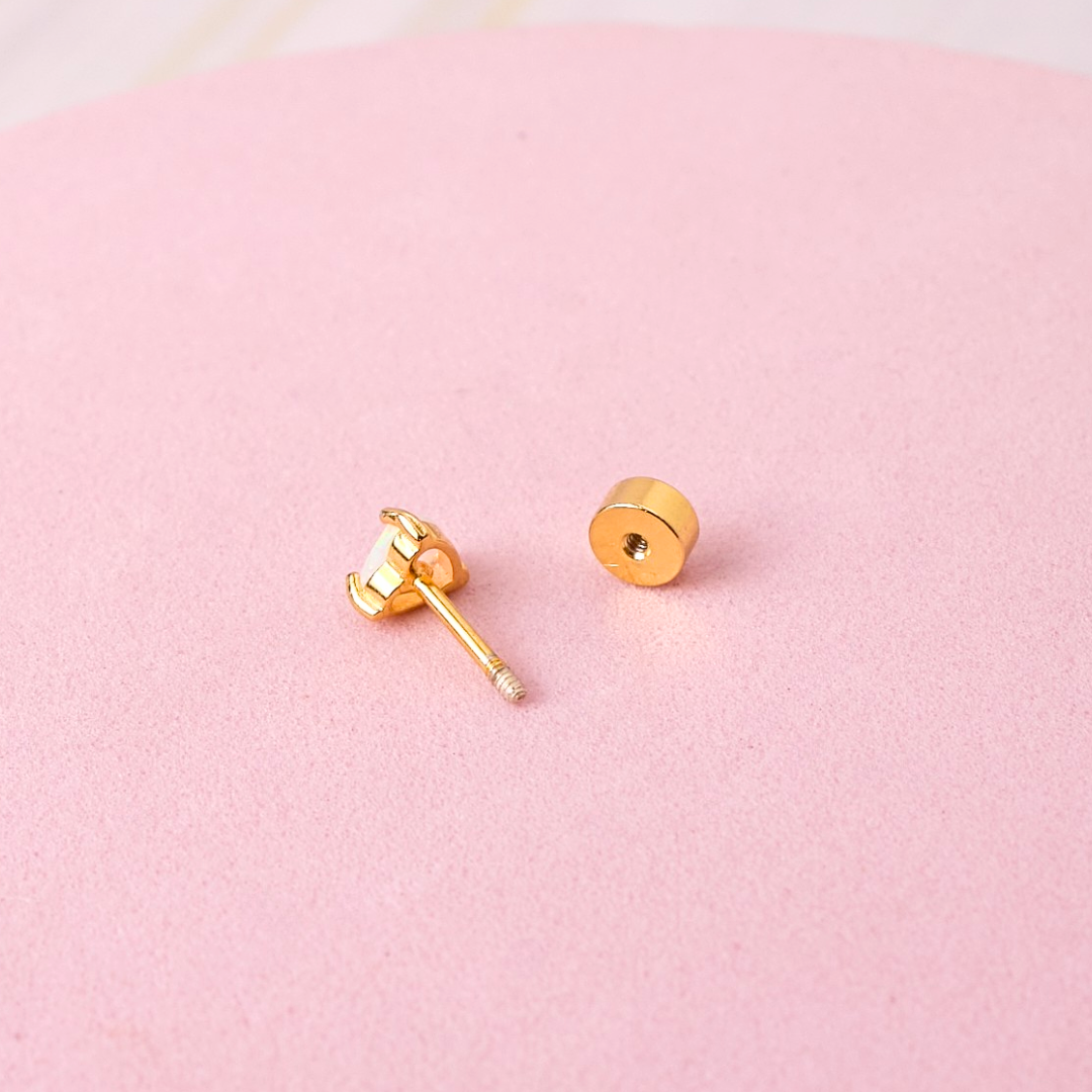 Piercing Corazón - Ópalo - Gold