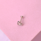 Piercing Heart - Silver - 6x7mm