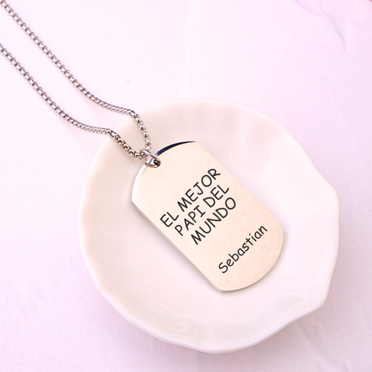 Collar Zeus - Silver - Personalizado
