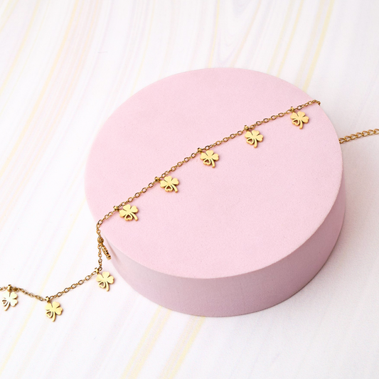 Tobillera Trébol - Gold