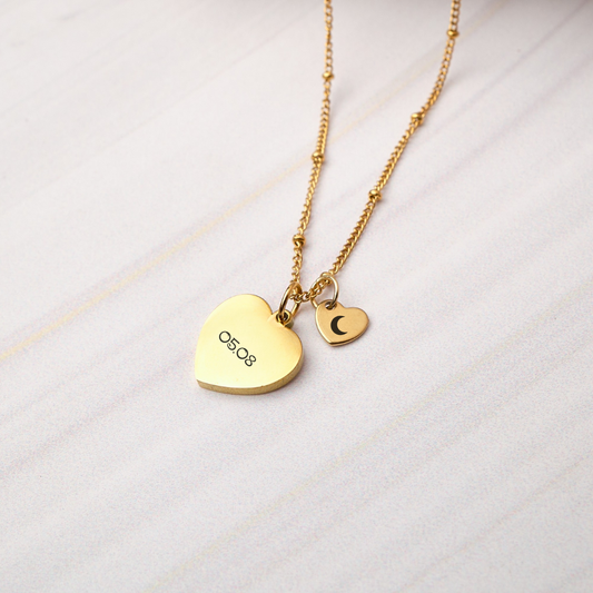 Collar Corazón - Gold - Personalizado