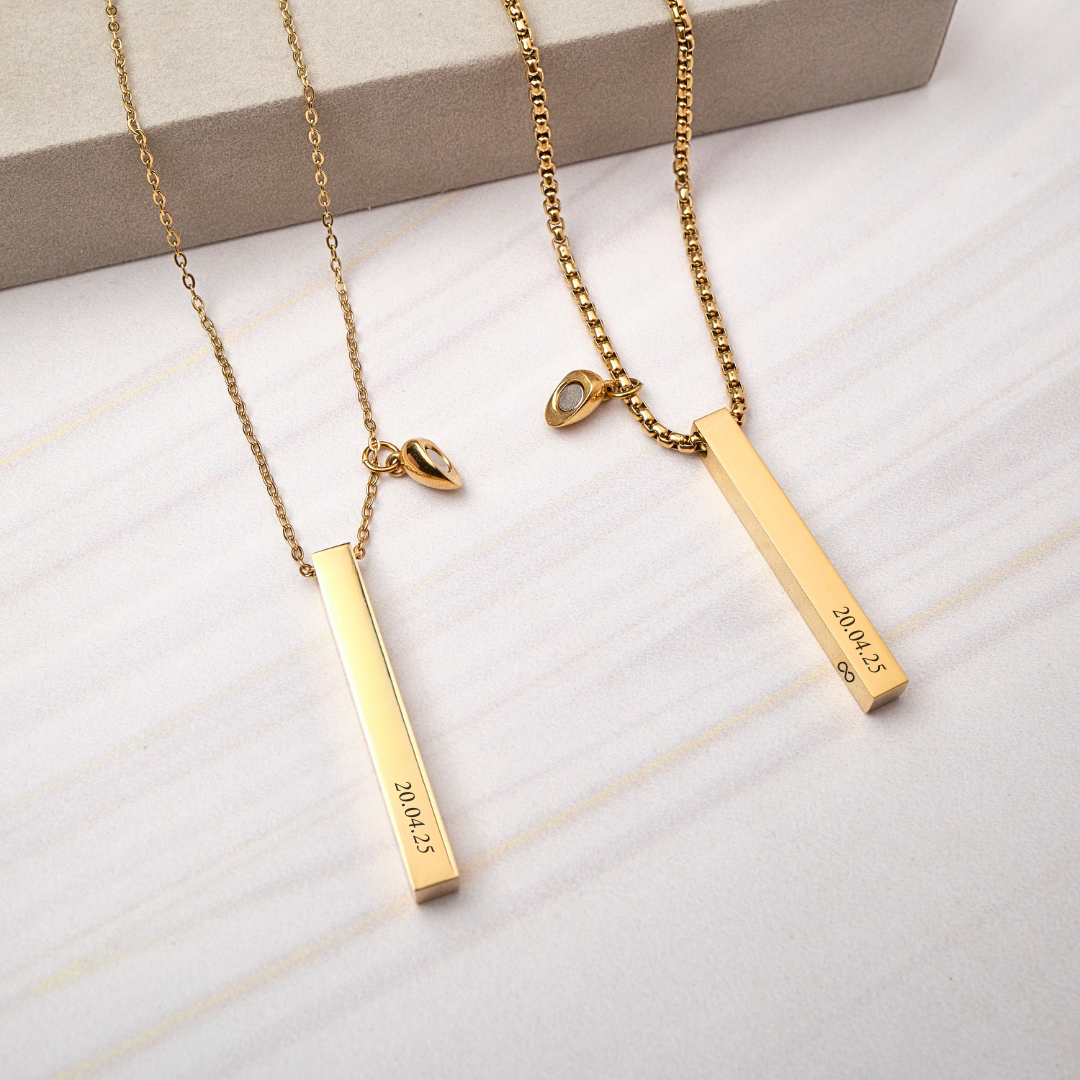 Pack - Collares Juntos por Siempre - Gold - Personalizados
