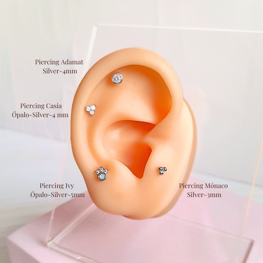 Piercing Mónaco - Silver - 3 mm