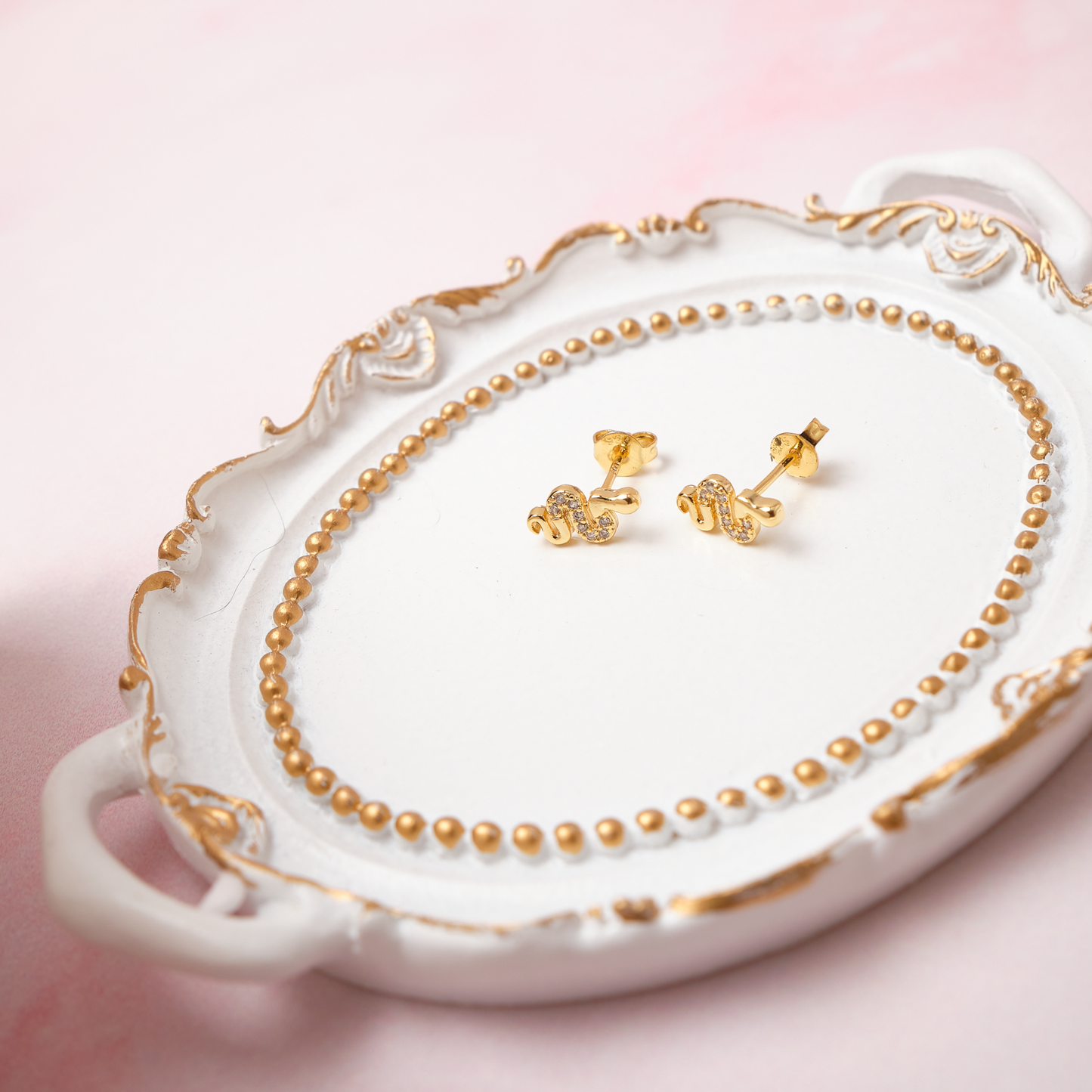 Aretes Serpiente - Gold - 10x6mm