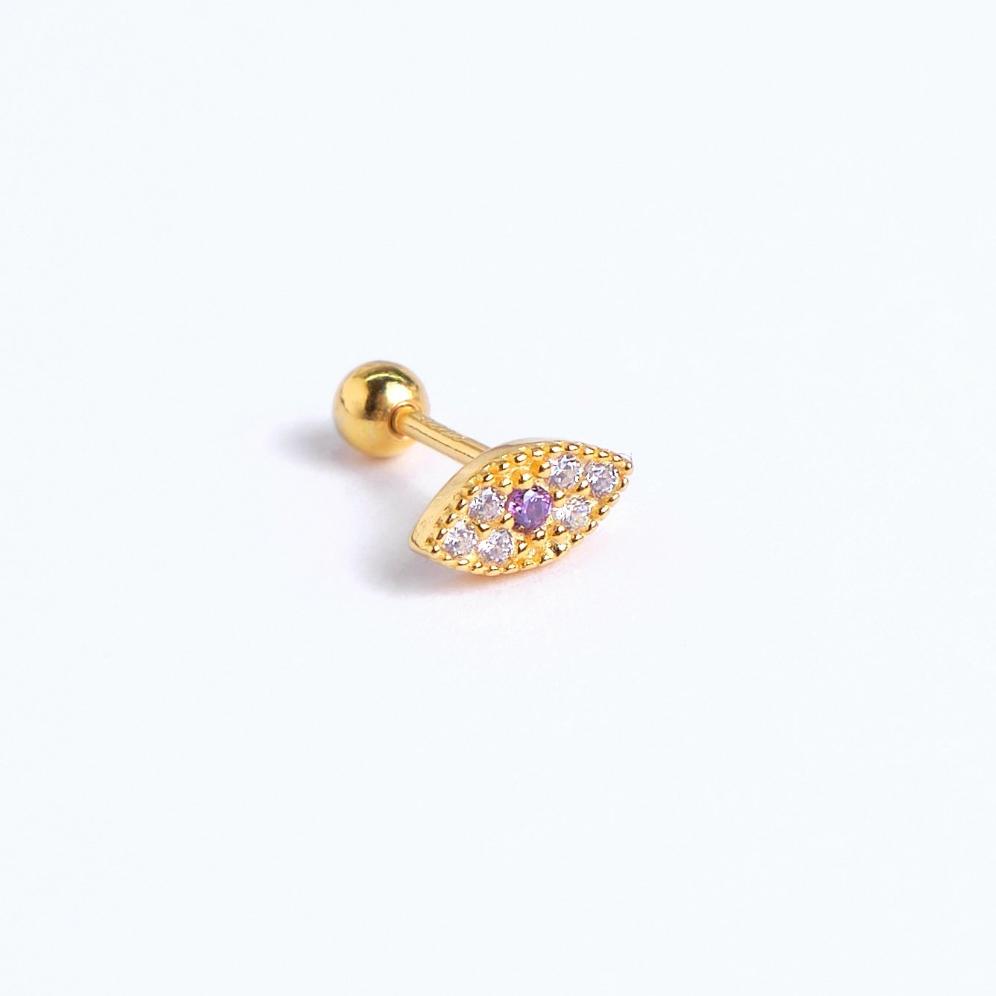 Piercing Ojo Turco - Gold -7x3mm