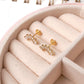 Aretes Singapur - Cristal - Gold - 11x3 mm