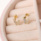 Aretes Butterfly - Cristal - Gold - 7x10mm