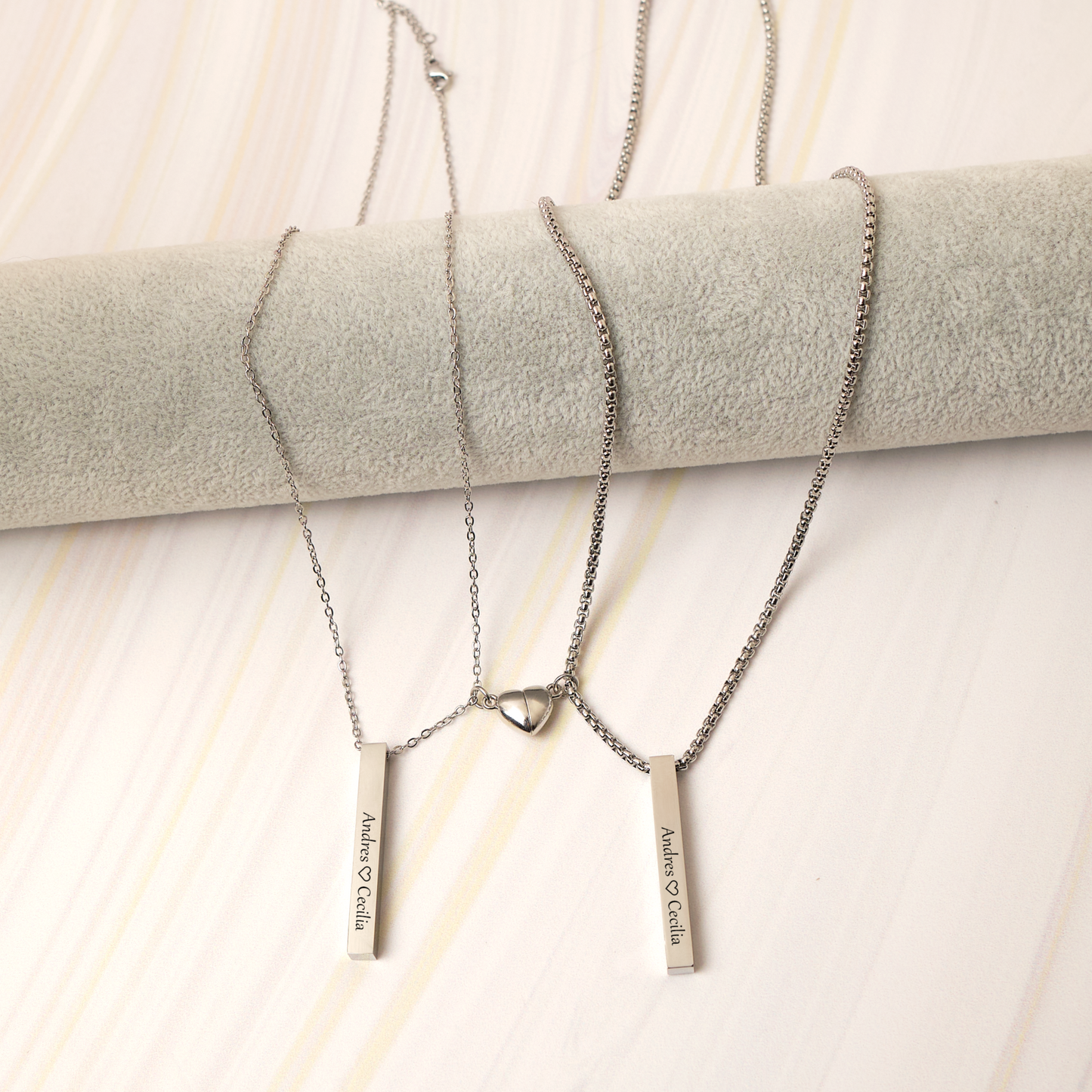 Pack - Collares Juntos por Siempre - Silver - Personalizados