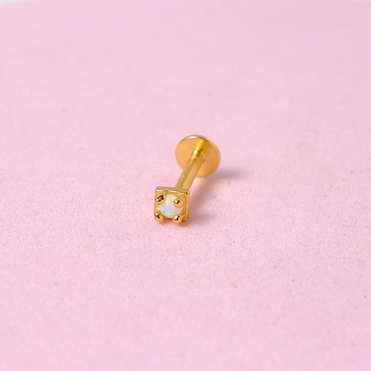 Piercing Valeria - Ópalo - Gold - 3mm