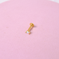 Piercing Mini Gota - Ópalo - Gold - 3mm