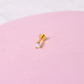 Piercing Mini Gota - Ópalo - Gold - 3mm