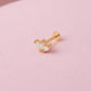 Piercing Cloe - Ópalo Gold - 7x5mm