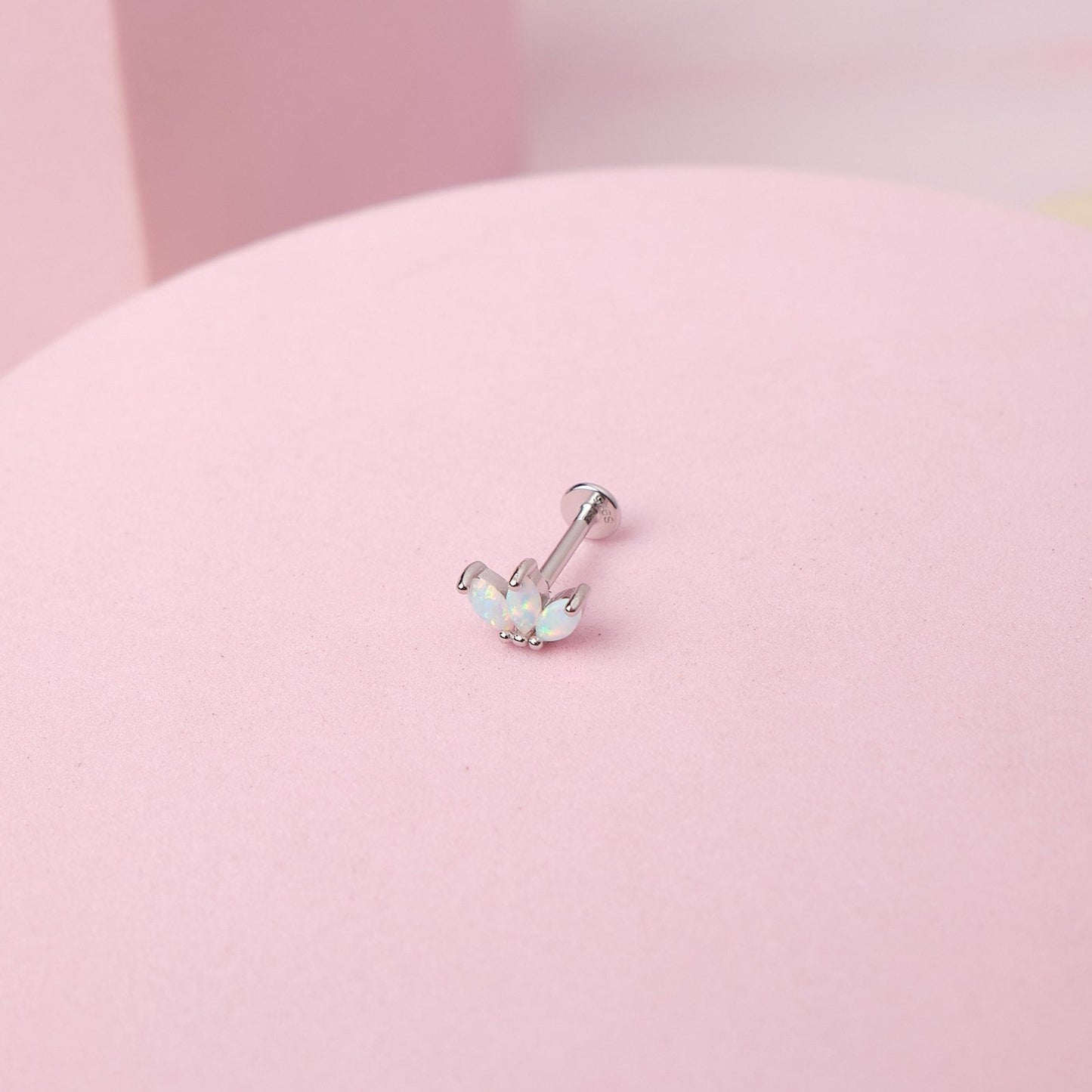 Piercing Cloe - Ópalo - Silver - 7x5 mm
