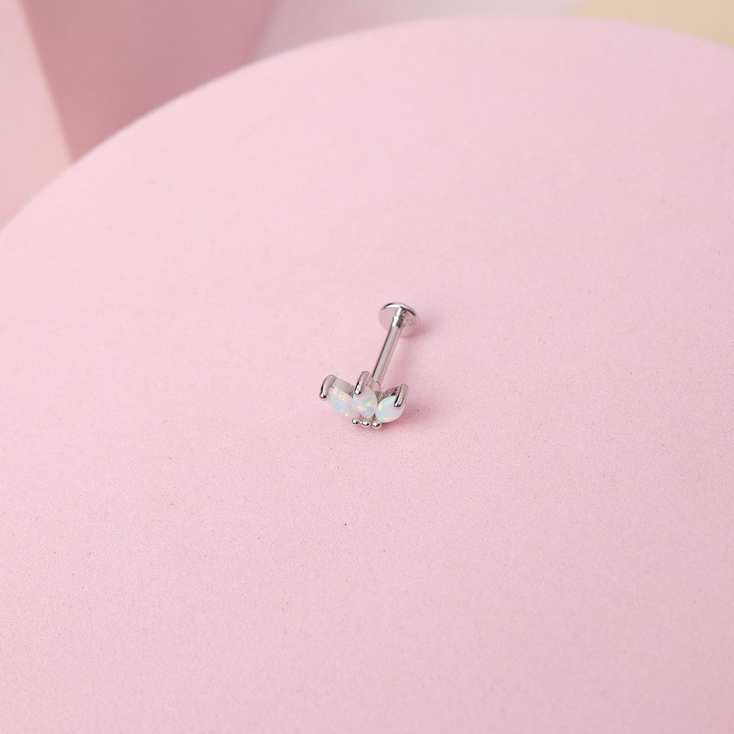 Piercing Cloe - Ópalo - Silver - 7x5 mm