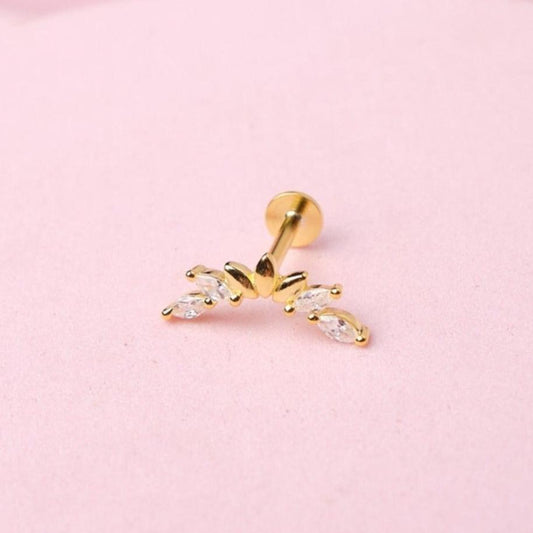 Piercing Emperatriz - Gold - 14x3 mm