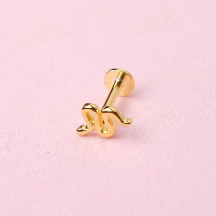 Piercing Mini Serpiente - Gold - 7x5mm
