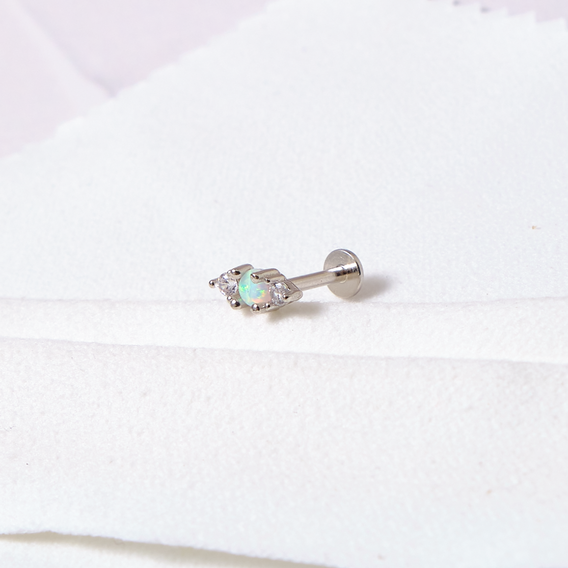 Piercing Regina - Ópalo - Silver - 7x3mm