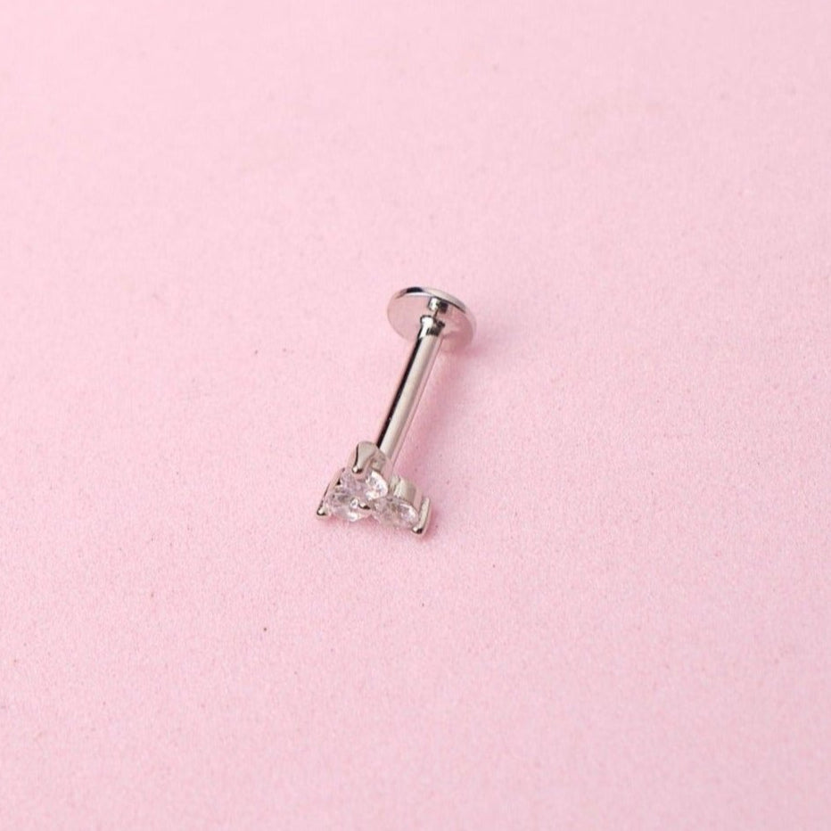 Piercing Casia - Cristal - Silver - 5 mm