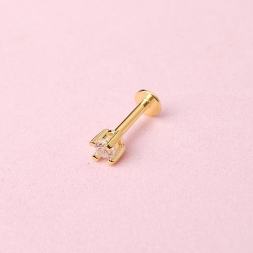 Piercing Camila - Cristal - Gold - 3 mm