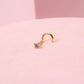 Piercing Diamond - Cristal - Nostril - Gold - 3mm