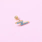 Piercing Rayo - Gold - Tuquesa - 4x11mm