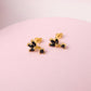 Aretes Dafne - Gold - 7x11mm - Negro
