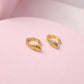 Argollas Snake - Gold - 8mm - Lila