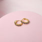Argollas Nadia - Gold -10mm - Azul