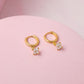 Pendientes Iris - Gold - 8mm - Cristal