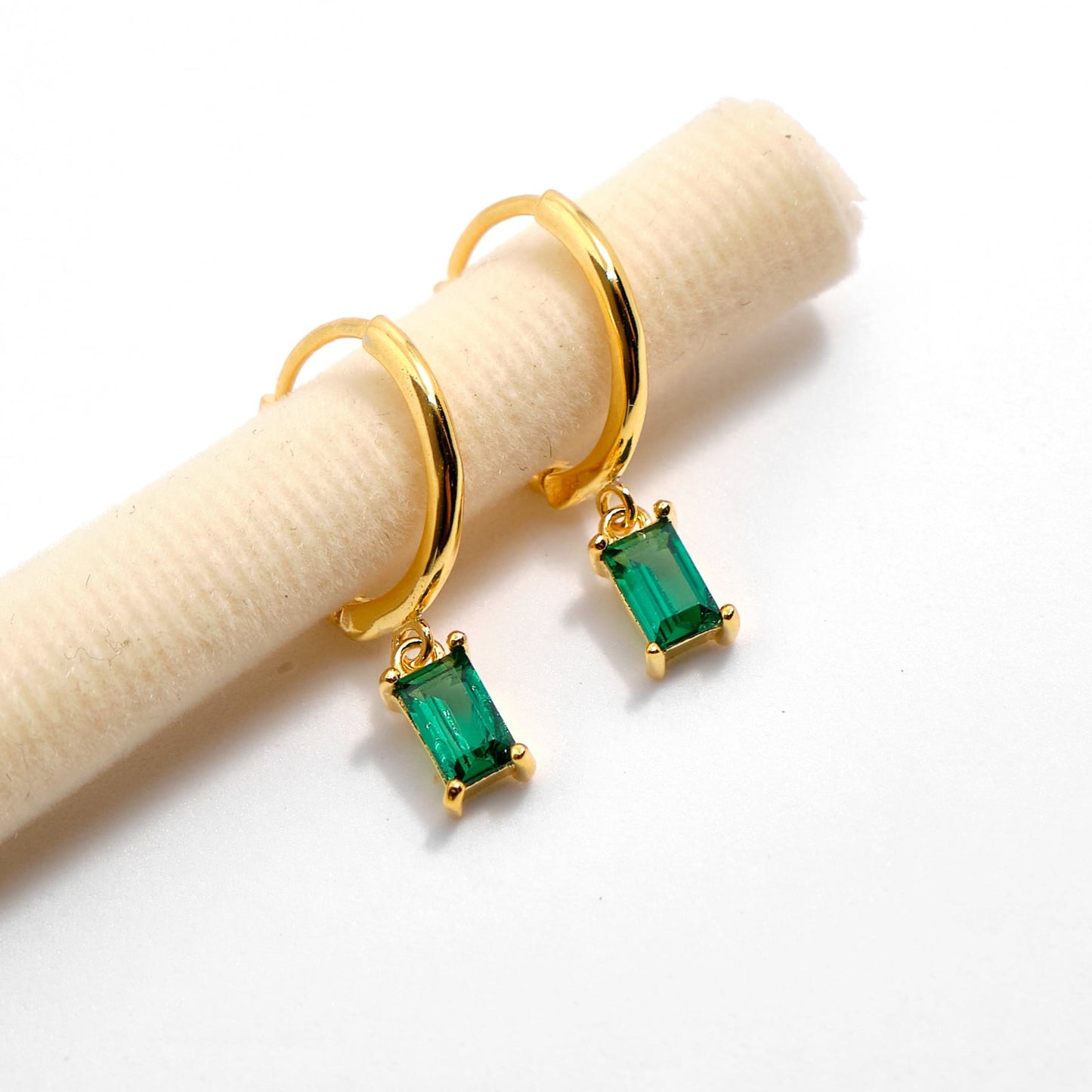 Set Collar & Pendientes Esmeralda - Verde - Gold