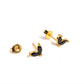 Aretes Rabbit Ears - Gold - 6X5 mm- Negro