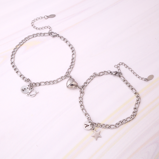 Pack - Pulseras Saturno y Estrella - Silver - Personalizadas