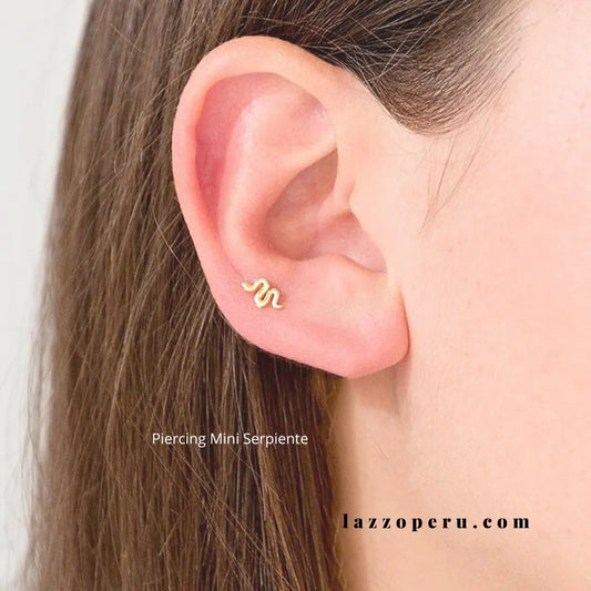 Piercing Mini Serpiente - Gold - 10x6mm