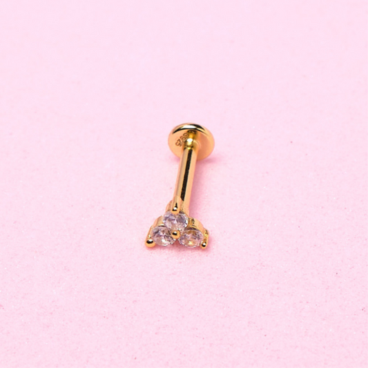 Piercing Casia - Cristal - Gold - 5mm